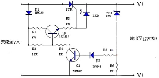 摩托車(chē)充電器電路圖