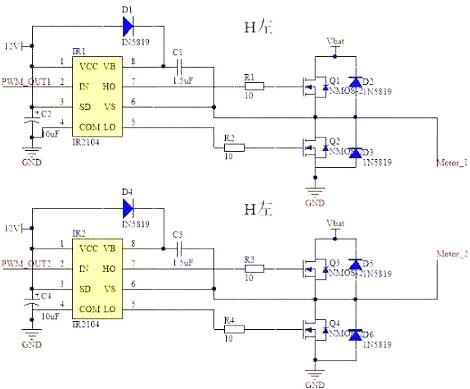 mos管h橋驅(qū)動(dòng)電路圖