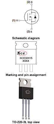 NCE30H15參數,NCE30H15封裝,NCE30H15替代