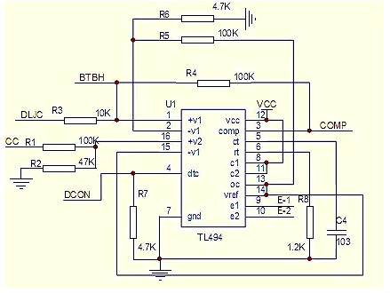 逆變器原理電路,12V直流變成220V交流電