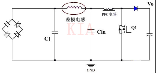 EMC加差模電感抑制開關電源的噪聲進入電網-KIA MOS管