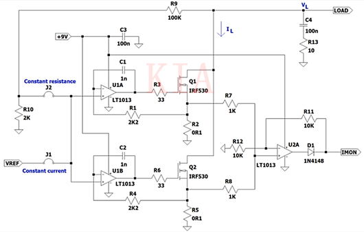 MOSFET 運算放大器 電流負載