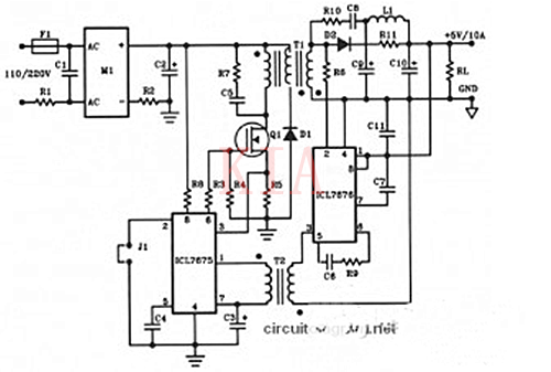 5V電子開關(guān)電路圖