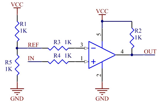 電路分享-運放的電壓比較器電路-KIA MOS管