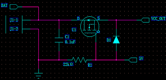 【電路收藏】電源自動切換電路-KIA MOS管