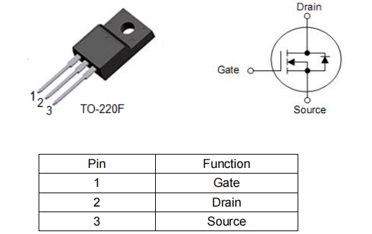 800vmos,KNF6180B場(chǎng)效應(yīng)管